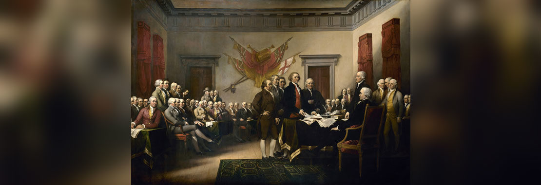 Painting of founding fathers