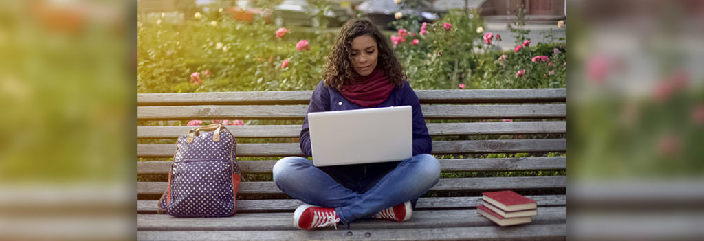 Student studying for a test