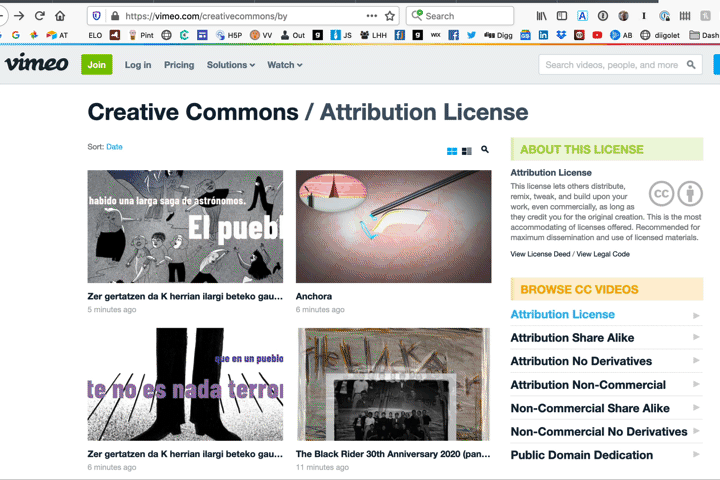 Animated Gif of Vimeo Creative Commons Process