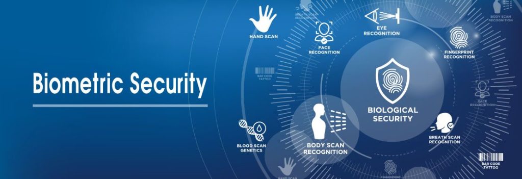 image with the words biometric security