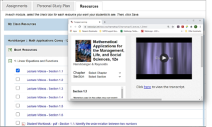A lecture video in WebAssign