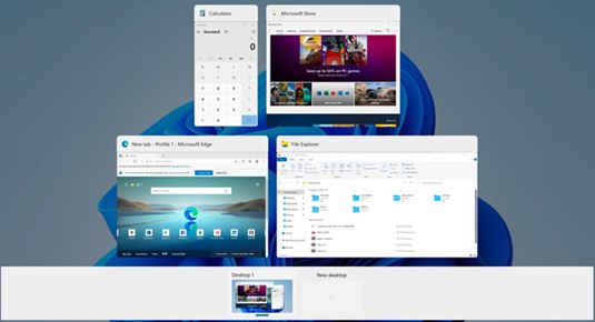 image of new app windows in Windows 11