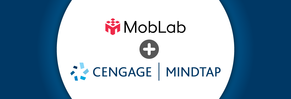 MobLab + Cengage MindTap logos