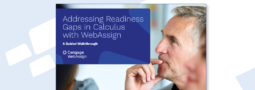 "Addressing Readiness Gaps in Calculus with WebAssign" eBook cover