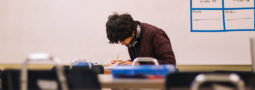 Student Taking a Test in Class