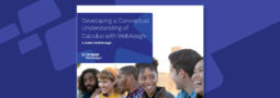 A screenshot of the "Developing a Conceptual Understanding of Calculus with WebAssign" guide cover