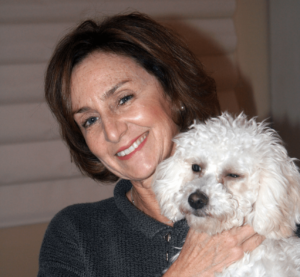 Janet Mizrahi with her dog