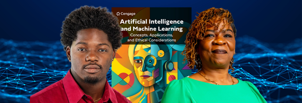 AI and Machine Learning: Concepts, Applications, and Ethical Considerations cover image featuring authors Sha'kia Riggins and Baffour Osei